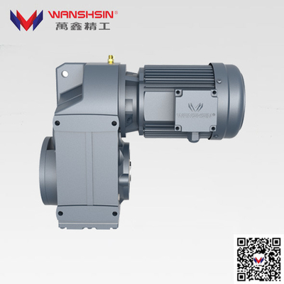 F Parallel Shaft Helical Gear Reducer Gearbox Untuk Gerak Mengemudi