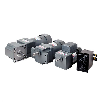 Micro Motor AC 60W Single Phase gear motor dengan pengontrol kecepatan &amp; Gearbox sudut kanan