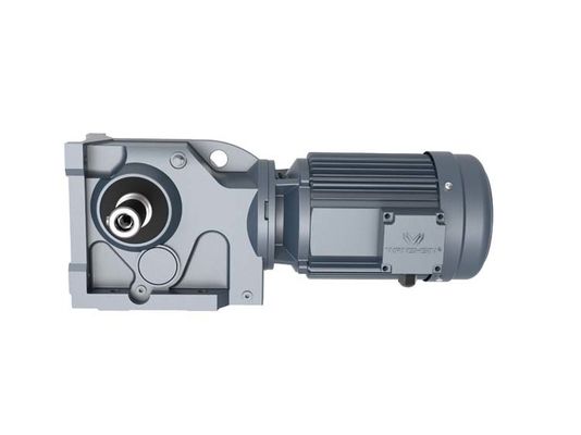 Foot Mounted Hollow Shaft Bevel Gear Motor Seri K Peredam Kecepatan Dengan Motor Kecepatan Tinggi Torsi Tinggi