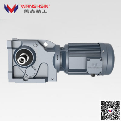 Foot Mounted Hollow Shaft Bevel Gear Motor Seri K Peredam Kecepatan Dengan Motor Kecepatan Tinggi Torsi Tinggi
