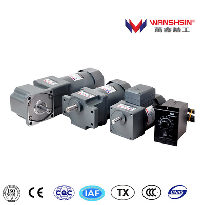 Single Phase AC Micro Gear Motor Compact Gear Motor Dengan Pengontrol Kecepatan