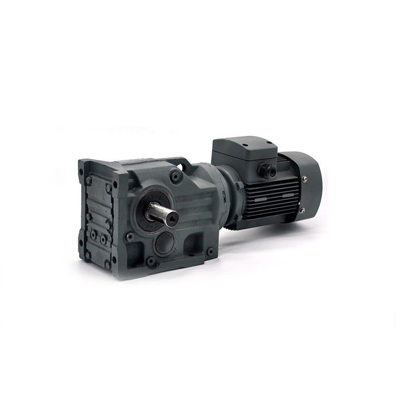 Rasio Output Poros Berongga 1/5 Bevel Gear Gearbox K Peredam Kecepatan Heliks dengan kualitas tinggi