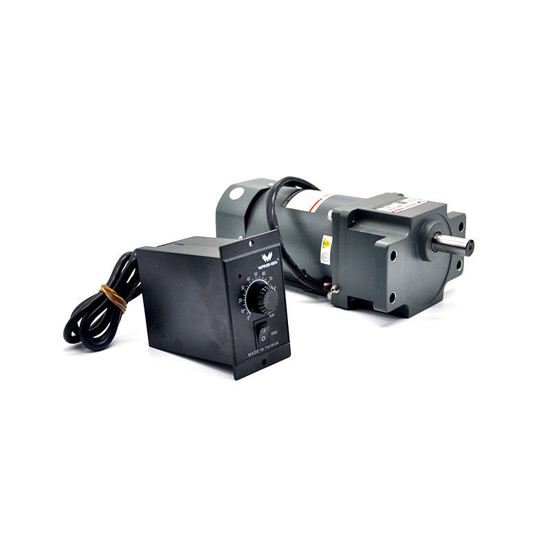Micro Motor AC 60W Single Phase gear motor dengan pengontrol kecepatan &amp; Gearbox sudut kanan