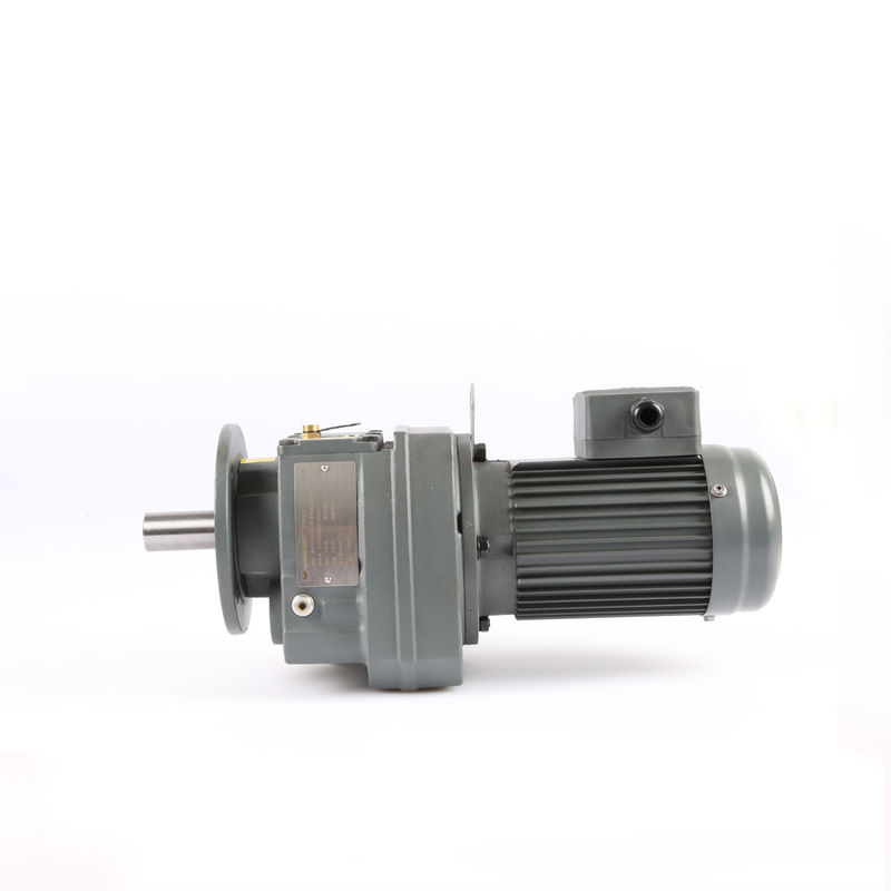 Rasio 1: 3 Helical Gear Motor Flange Mounted Hollow Shaft Gear Motor