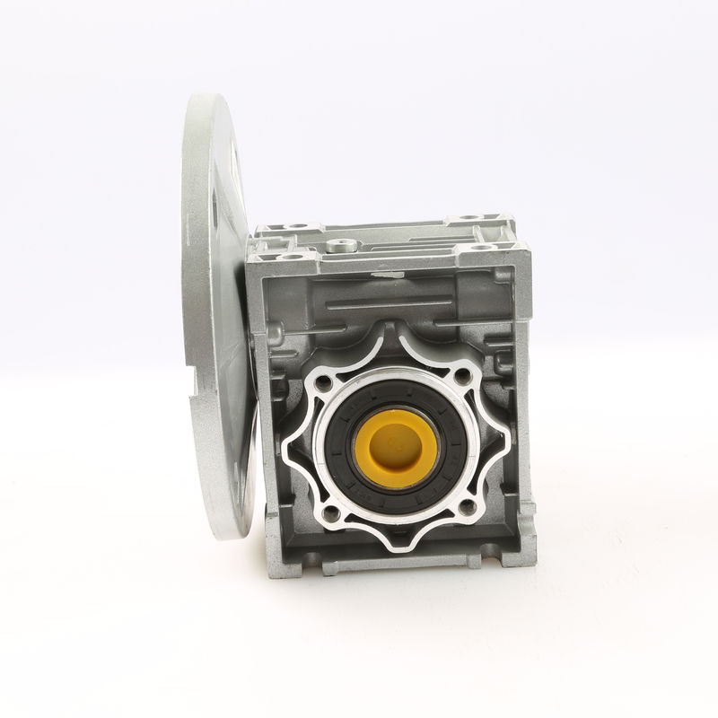 B5 Flange Reduction Ratio 1:10 Worm Gear Motor Berongga Shaft Output