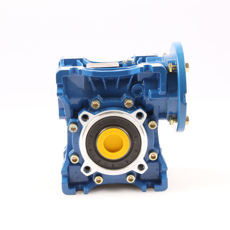 Warna Biru Power 60W Worm Gear Gearbox Hollow Shaft Gear Motor
